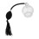 Atomiseur Vintage En Verre Noir Pompon Pour 6