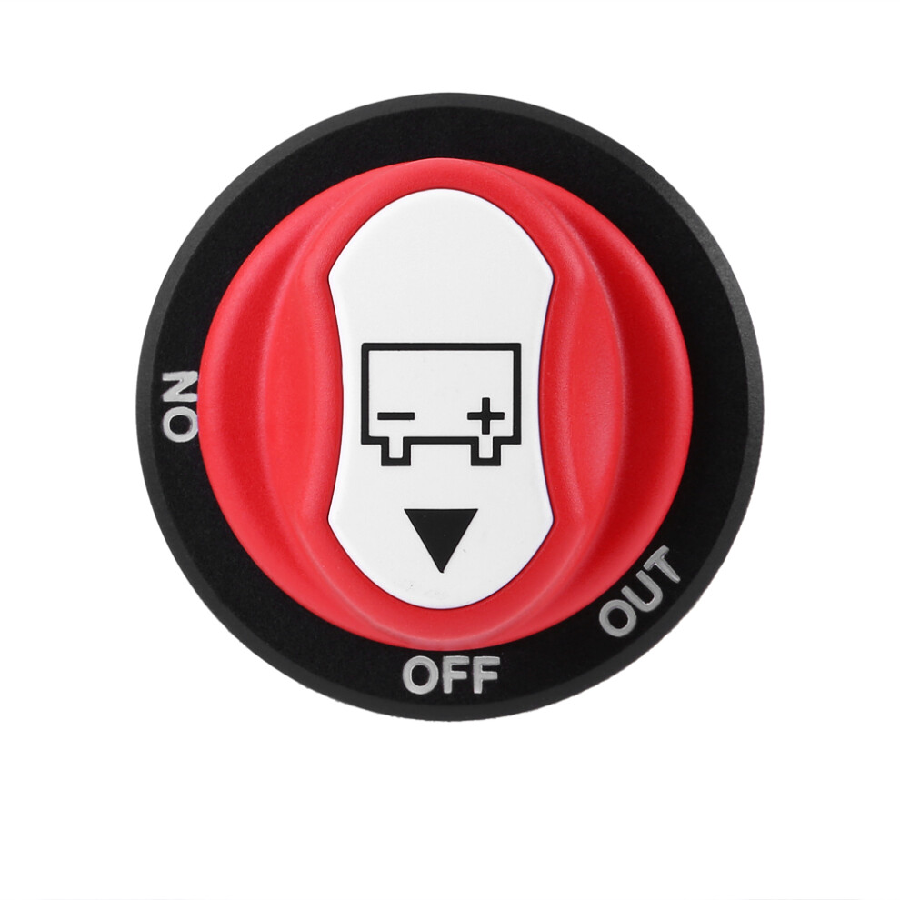 Max 50V 50A Car Battery Isolator Switch, Waterproof, Compact Black/Red/White 8471392993942