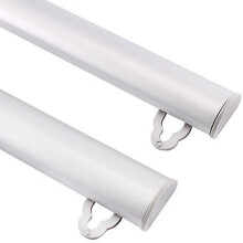 Aluminum Alloy Poster Hanger Set with 2 Rails and Hooks for Exhibitions