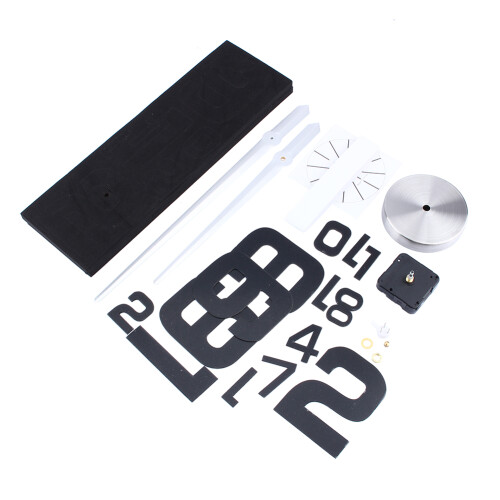 Large 3D Mirror Surface Wall Clock Kit – 90-100cm Home Decor 1