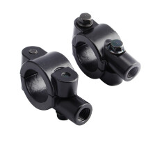 Motorcycle Handlebar Mirror Clamp 10mm Aluminium 2Pcs Universal Fit for Bikes