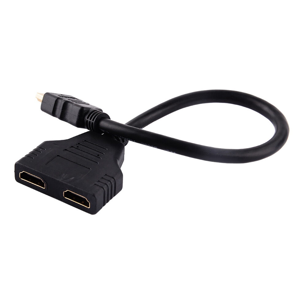 1080P Hdmi Splitter Cable 11.8 Inch For Hdtv, Ps3, Dvd Black 4901392995782