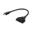 HDMI 1x2 Splitter Cable 30cm Black 21
