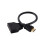 HDMI 1x2 Splitter Cable 30cm Black 10