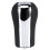 Black PU Leather Shift Knob for Toyota 1