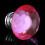 Kristall Knopf Set Rosa 30mm 10er Pack 8