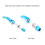 Quick-Release Seatpost Clamp Blue 5x60 9