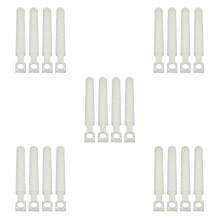 20Pcs Compact Clear ABS Drawing Rulers with Mini Handheld Magnifier