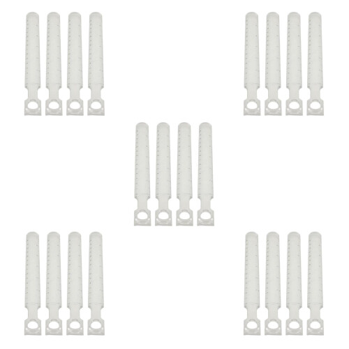 20Pcs Compact Clear ABS Drawing Rulers with Mini Handheld Magnifier