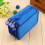 72pcs Multi-Layer Blue Pencil Case with Handle, Large Capacity 9