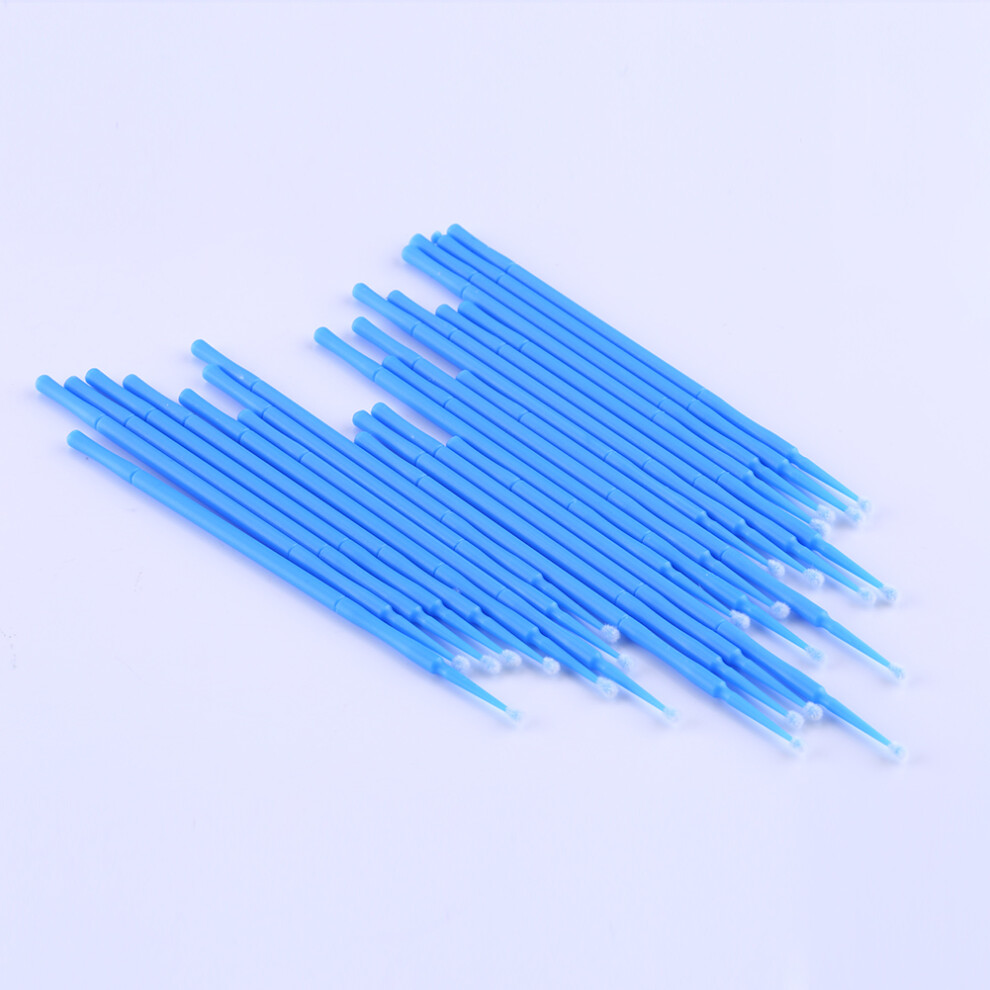 100pcs Micro Disposable Eyelash Extension Brush Applicators, 100mm, Mixed Colors