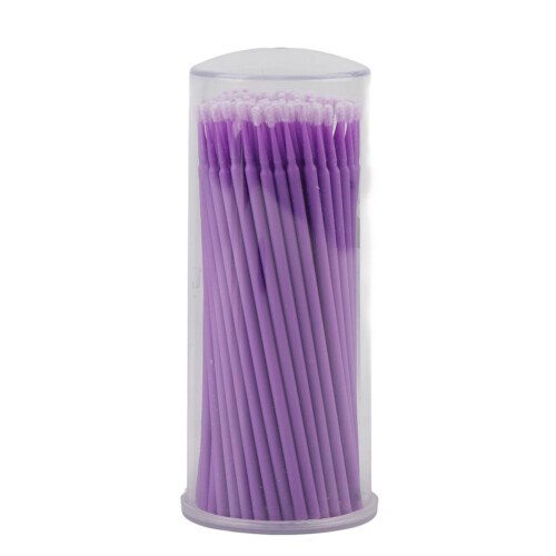 100pcs Disposable Micro Brushes for Lash Extensions & Makeup, 100mm 1