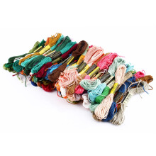 MultiColors Cotton Embroidery Thread 100x Skeins for Cross Stitch and Crafting