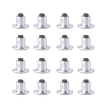 100pcs 6.5mm Steel Tire Stud Screws for Snow Bikes & ATVs, Silver