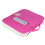 A4 Zippered File Folder Portfolio Bag for Documents Notebooks Rose Red 4