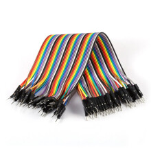 40 Pin Male to Male Flexible Line Cable 20cm Colourful Detachable Lead Wire