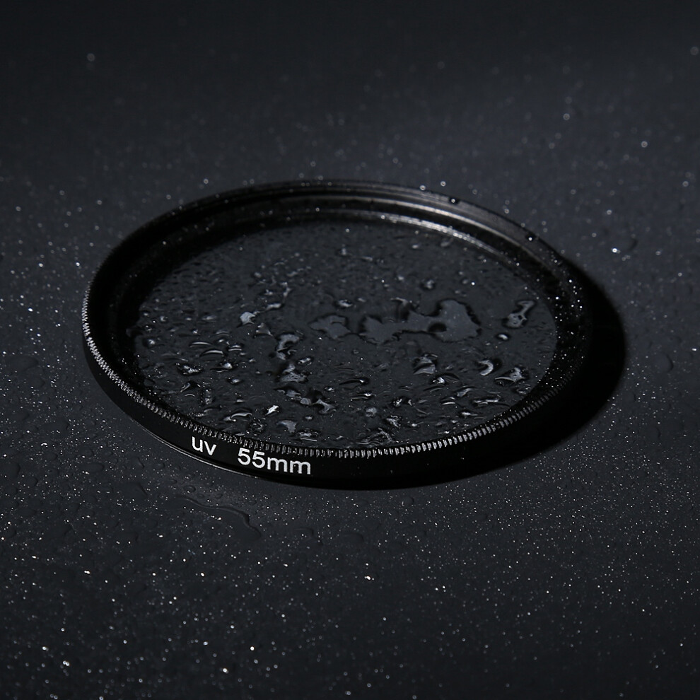 55Mm Uv Filter Lens Protector For Dslr Cameras Compatible With Canon Sony Nikon 7891393000066