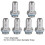 6 pcs Water Cooling Fitting G1/4 Barb Connector 7.5mm Silver 4