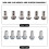 6 pcs Water Cooling Fitting G1/4 Barb Connector 7.5mm Silver 11