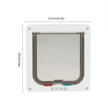 Pet Cat & Small Dog Flap Door with Lockable 4-Way Lock for Secure Pet Access