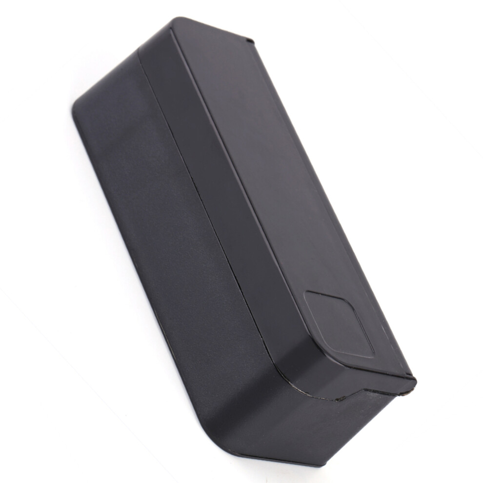 Portable Auto Coin Storage Box Plastic Car Coin Organizer Case With Cover Black 6951393001171