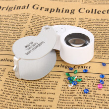 40X LED Magnifying Glass Loupe 60mm for Jewellery Inspection and Fine Work