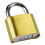 Gold Combination Padlocks 10000 Codes Waterproof Anti Pick 1