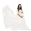 Comfortable Breathable Soft Polyester Maternity Dress-White XL 1