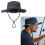 Foldable Outdoor Hat With Adjustable Chin Cord-Khaki 1 3
