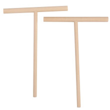 Praktische T-Form Krepptrichter Pfannkuchenteig Holzstreuer Heimküchen-Werkzeugset DIY-Anwendung