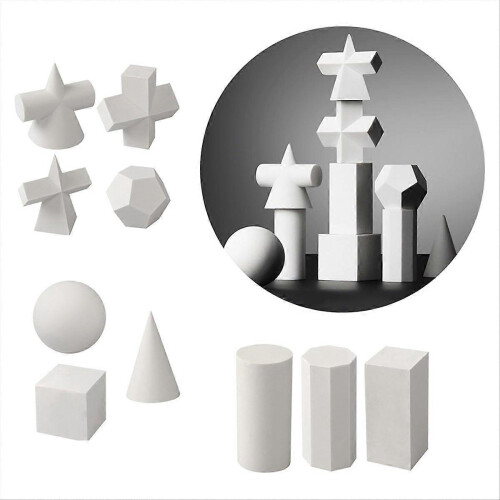 10Pcs 3D Γεωμετρία Σκίτσο Σχέδιο Μοντέλο Γύψος Γεωμετρία Καλούπι Σκίτσο Καλούπι 1