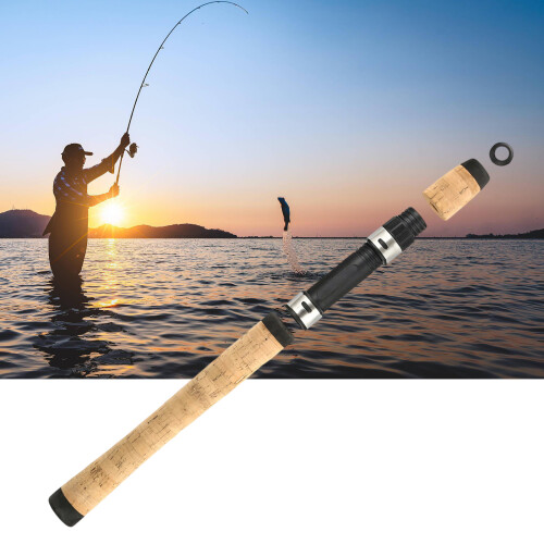 Light Weight Composite Cork Poles Split Handle Grip Fishing-A 2