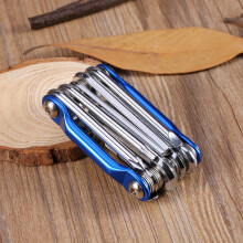 Compact Bicycle Repair Tool 11-in-1 Folding Multi-Use for Easy Bike Fixing