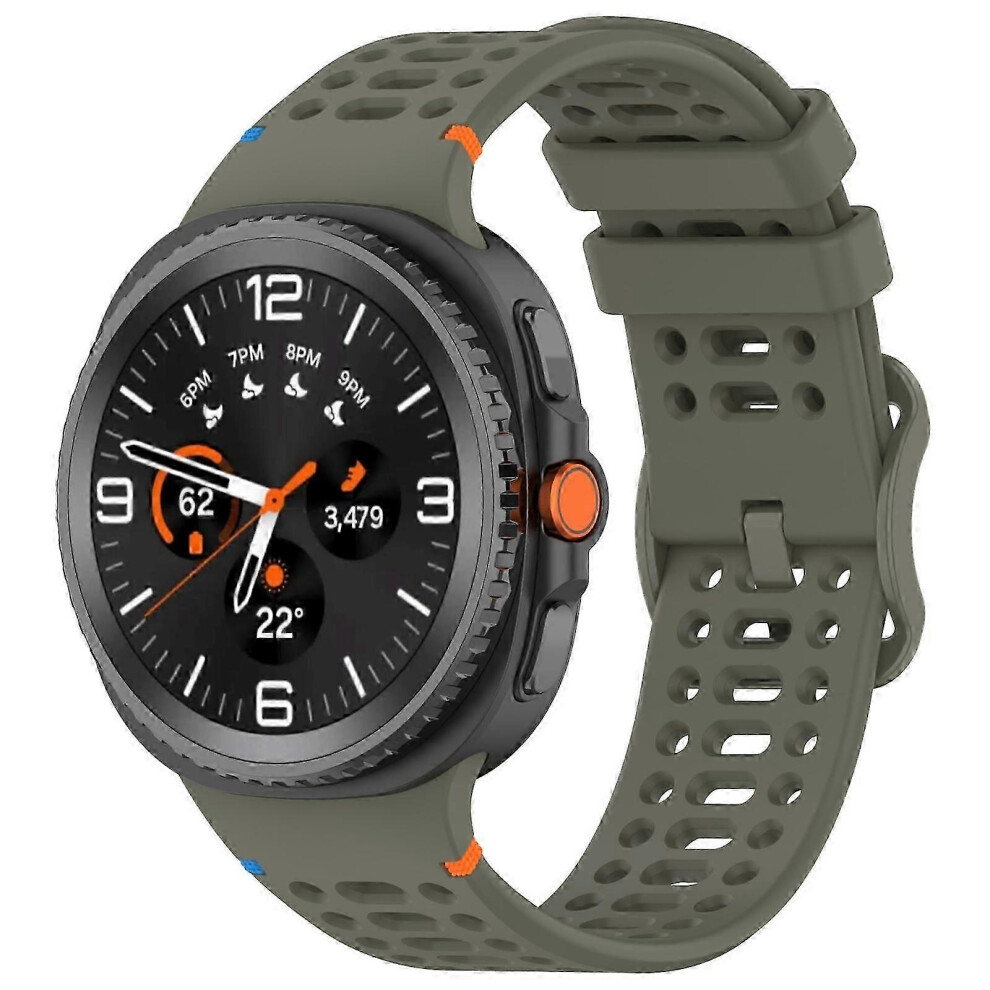 Xdfind Ladder Buckle Silicone Watch Band For Samsung Galaxy Watch 8 / 8 Classic 6935161811186