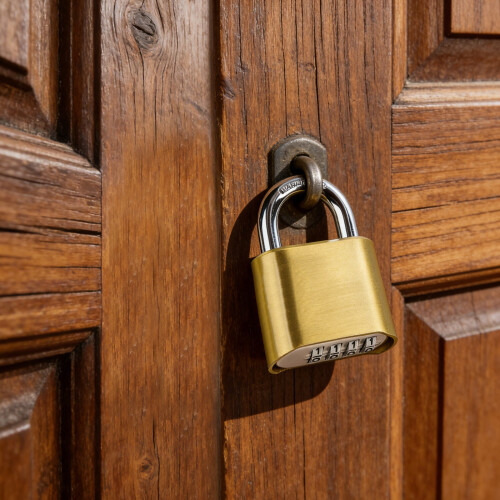 Gold Combination Padlocks 10000 Codes Waterproof Anti Pick 1