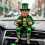 Miniature Patricks Day Ornament Leprechaun Sitting Statue-1 3