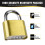 Gold Combination Padlocks 10000 Codes Waterproof Anti Pick 5