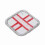 Medizinisches Stickpatch - 5x5cm mit Klettverschluss 14