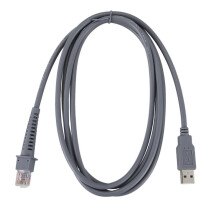 1 x USB A Männchen-zu-RJ45-Kabel 7 Fuß 2 M für Symbol-Barcode-Scanner LS4278 LS2208 2208AP
