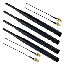 Κεραία LoRa 915MHz 5dBi SMA Αρσενικό 195mm + IPEX σε SMA Θηλυκό καλώδιο για Meshtastic ESP32 LoRa 32 V3 HTCC-A