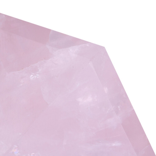 Pink Rose Quartz Pyramid Desk Decoration