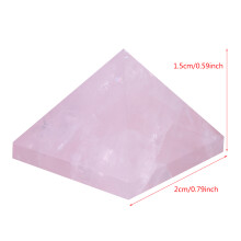 Rose Quartz Pyramid Figurine for Good Luck