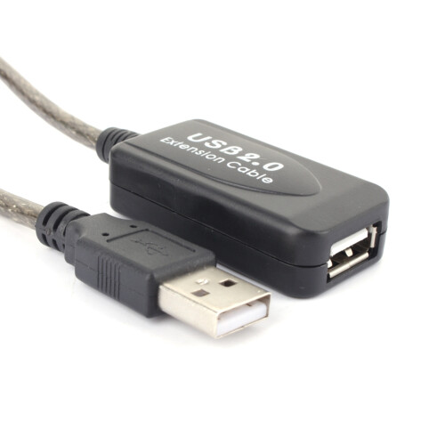 USB 2.0 Verlängerung aktiv 15m schwarz 1
