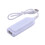 Wired Micro USB 2.0 4-Port Splitter Hub Portable High-Speed Data Black Colour 4