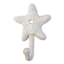 Seestern-Gusseisen-Dekorations-Wandhaken Mäntel Schürzen Hüte Handtücher Haken Strand-Ozean-Thema Schicke Metallhaken