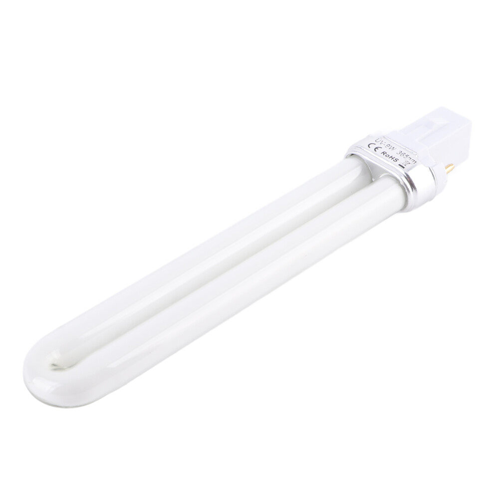 Light 9W Uv Nail Lamp Bulb Replacement U-Shaped Tube For Gel Curing