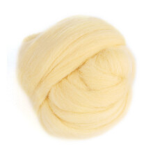 Needle Felting Wool 55g Cream Handwork Material for Spinning Sewing Crafts