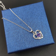 Geburtstagsgeschenke für Frauen Mode Fresh Love Silberne Schlüsselbein-Halskette Damenschmuck Halskette
