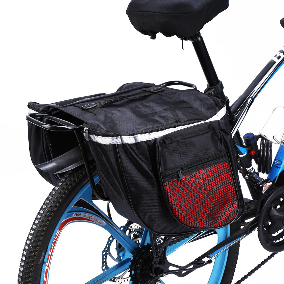 Bike Backpack Rack 25L For Cycling Rear Seat Tail Carrier Double Pannier Bag 8791393098898