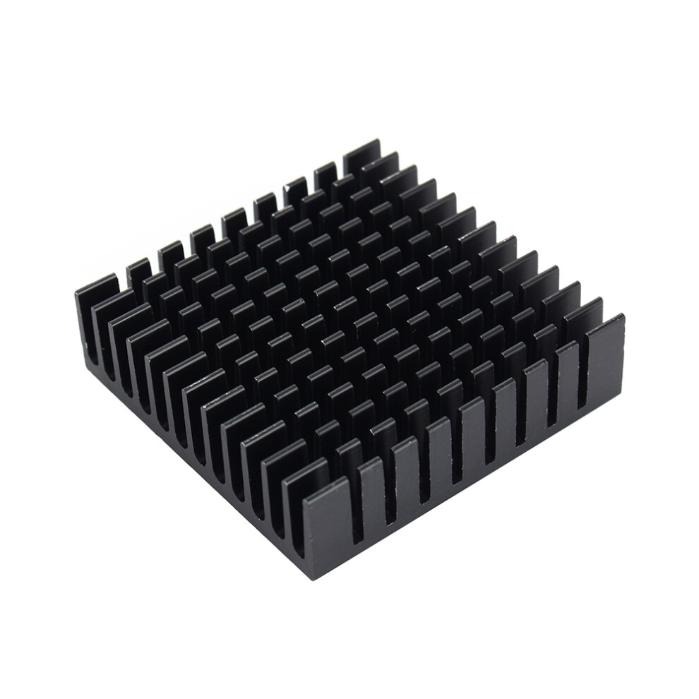 Aluminum Heat Sink 40X40x11mm For Router Cpu Ic - High Efficiency Cooling Fin Black 4941393007671